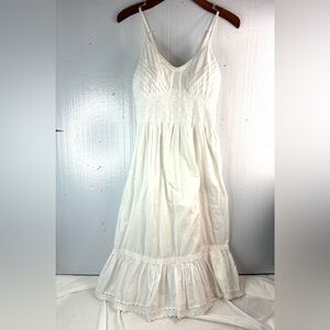 Elegant White Midi Dress